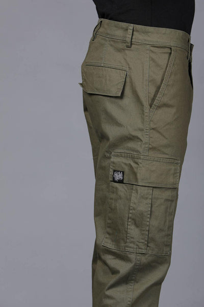 Dark Olive Green Cargo Pants - English Colours