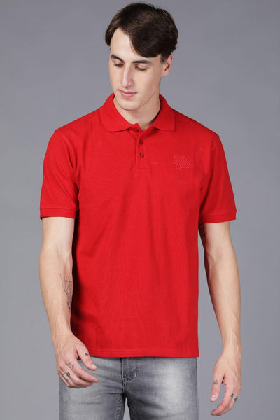 Red Polo T-Shirt - English Colours