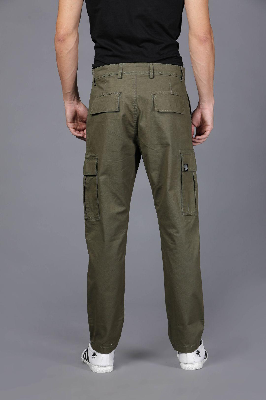 Buy JadeBlue Olive Green Slim Fit Trousers for Men Online  Tata CLiQ