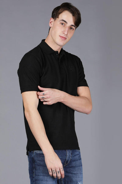 Black Polo T-Shirt - English Colours