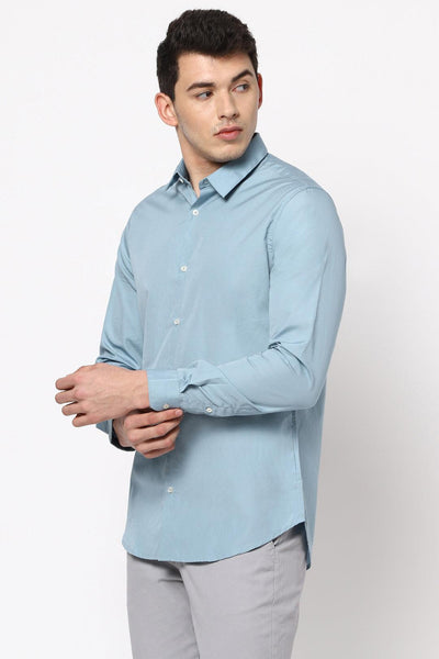 Light Blue Solid Shirt - English Colours