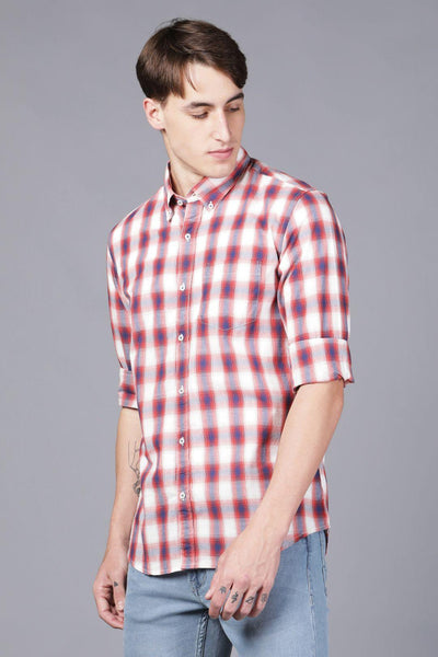 Buttoned - Down Check Shirt - English Colours