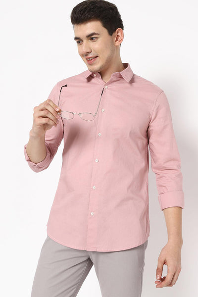 Baby Pink Solid Shirt - English Colours